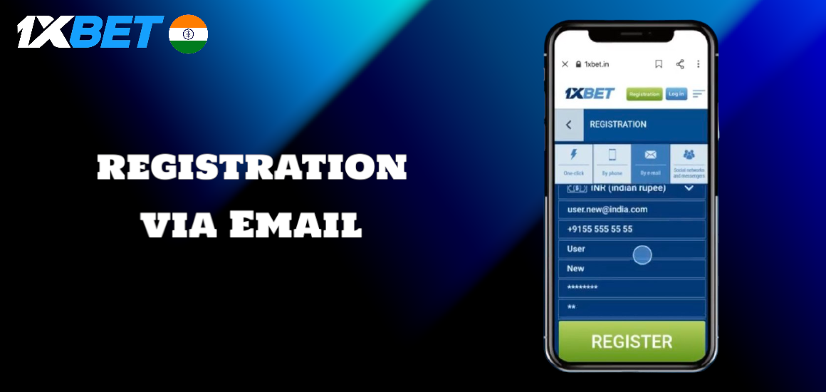 How to register in 1xBet via Email?